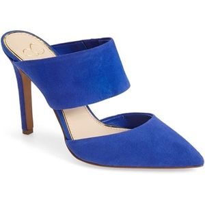 Nib Jessica Simpson Chandra Heeled Mule Cobalt 11